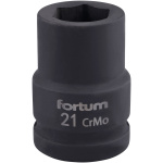 FORTUM Gépi dugókulcs 3/4″, normál, 6 lapú, 21 mm