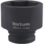 FORTUM Gépi dugókulcs 3/4″, normál, 6 lapú, 55 mm