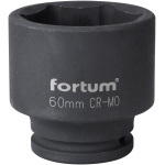 FORTUM Gépi dugókulcs 3/4″, normál, 6 lapú, 60 mm