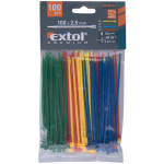 EXTOL Kábelkötegelő 100x2,5 mm Színes (100 db)