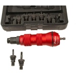 Szegecsanya behúzó adapter fúrógéphez/behajtó géphez, 10 darabos