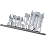 Nyitott dugókulcs készlet, metrikus, 1/2" és 3/8", 6 darabos