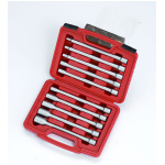 Crowafej készlet, E-torx, hosszú, 3/8", 10 darabos