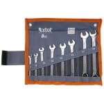 EXTOL Csillag-villáskulcs készlet, vászon tartóban, 8 részes, 7-19 mm
