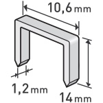 EXTOL Tűzőgép kapocs profi 14 mm (10,6×0,52×1,2 mm) 1000 db