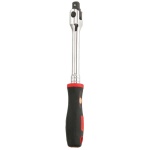 GENIUS Csuklós hajtókar dugókulcshoz 3/8" - 230mm, gumírozott markolattal