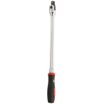 GENIUS Csuklós hajtókar dugókulcshoz 1/2" - 650 mm, gumírozott markolattal