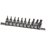GENIUS Torx (külső) bit készlet dugókulcs foglalatban 3/8", 10 darabos