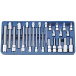 GENIUS Imbusz dugókulcs készlet 3/8" és 1/2" colos 24 darabos