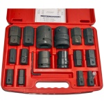 GENIUS Gépi dugókulcs készlet 3/4" és 1" metrikus imbusz 14-36 mm, 17 részes