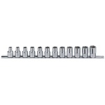 GENIUS Dugókulcs készlet  1/2" colos 6 lapú 12 darabos, normál