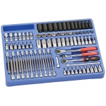 GENIUS Dugókulcs, gépi dugókulcs, bit készlet, 3/8" colos, 90 részes