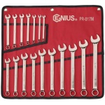 GENIUS Csillag-villáskulcs készlet 17 részes ( 6-22mm )