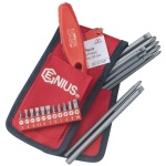 GENIUS Csavarhúzó Bit készlet - Lapos és Philips (kereszt) 30/160mm bitekkel (21db-os)
