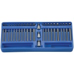 GENIUS T-torx (lyukas), pozidriv, imbusz, XZN bit készlet + 3/8" dugókulcs foglalat, 47 darabos