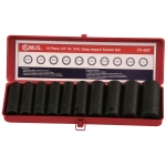 GENIUS Gépi dugókulcs készlet 1/2" colos 6 lapú 10 darabos, hosszú