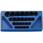 GENIUS Gépi dugókulcs készlet 1/2" metrikus 6 lapú 8-32 mm 25 darabos, normál