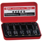 GENIUS Gépi dugókulcs készlet 1/2" XZN (spline), 5 darabos