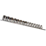 GENIUS Dugókulcs készlet 1/2" colos 12 lapú 15 darabos, normál