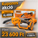 INGCO Akkus láncfűrész 127 mm 20 V (1 x 2,0 Ah akku + töltő)