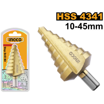 INGCO Lépcsősfúró 10-45 mm HSS
