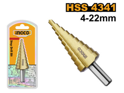 INGCO Lépcsősfúró 4-22 mm HSS