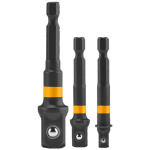 INGCO Dugókulcs adapter 3 részes 1/4" Hex-->1/2", 1/4", 3/8"