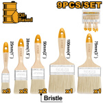INGCO Ecset készlet olaj bázisú festékhez, fa nyél, 9 részes - Image 2