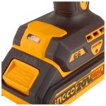 INGCO Akkus ütvefúró-csavarozó 66 Nm szénkefe nélküli 20 V (2 x 2,0 Ah akku + töltő) - Image 2