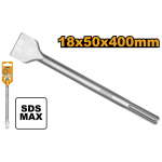 INGCO Lapos vésőszár 50 x 400 mm SDS-Max