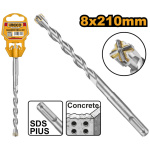 INGCO Kőzetfúró 8 x 210 mm négyélű SDS-Plus
