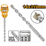 INGCO Kőzetfúró 14 x 310 mm négyélű SDS-Plus - Image 2