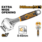 INGCO Állítható villáskulcs 0-45 mm / 300 mm CrV
