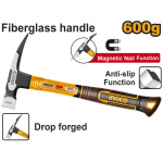 INGCO Ácskalapács 600 g üvegszálas nyél mágneses - Image 2