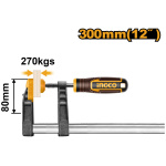 INGCO Gyorscsavarszorító 300 x 80 mm
