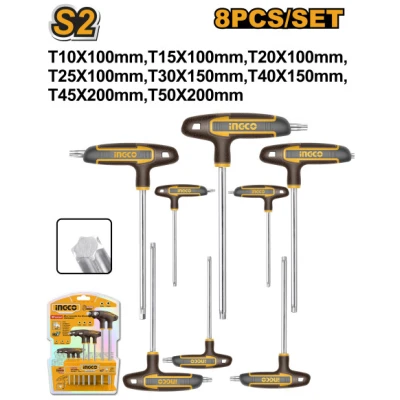 INGCO Torx T-kulcs készlet, S2, 8 részes