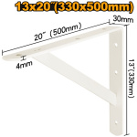 INGCO Polctartó konzol 330 x 500 mm erősített