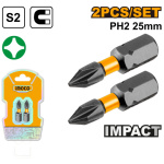 INGCO Impact bithegy PH2 x 25 mm (2 db)