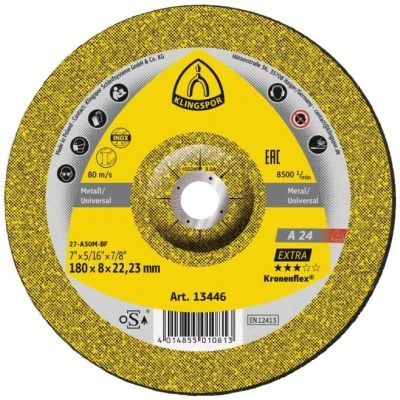 KLINGSPOR csiszolókorong 230x6,0x22,23 - A 24 Extra