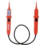 SMA MVT 808ACE kétpólusú AC/DC feszültségvizsgáló, 6-400 V egyen- és váltakozó feszültséghez, 10 LED visszajelző, robusztus ház és vezeték