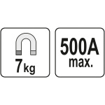 YATO Hegesztő földelő mágnes 500 A 7 kg - Image 5